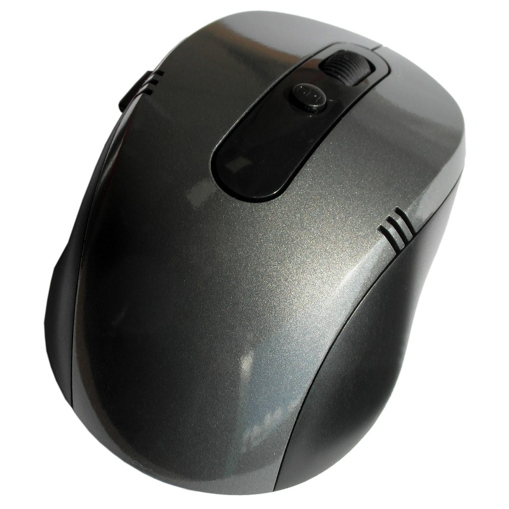 2.4G Wireless / Cordless Optical Mouse with USB Receiver. DARK GRAY