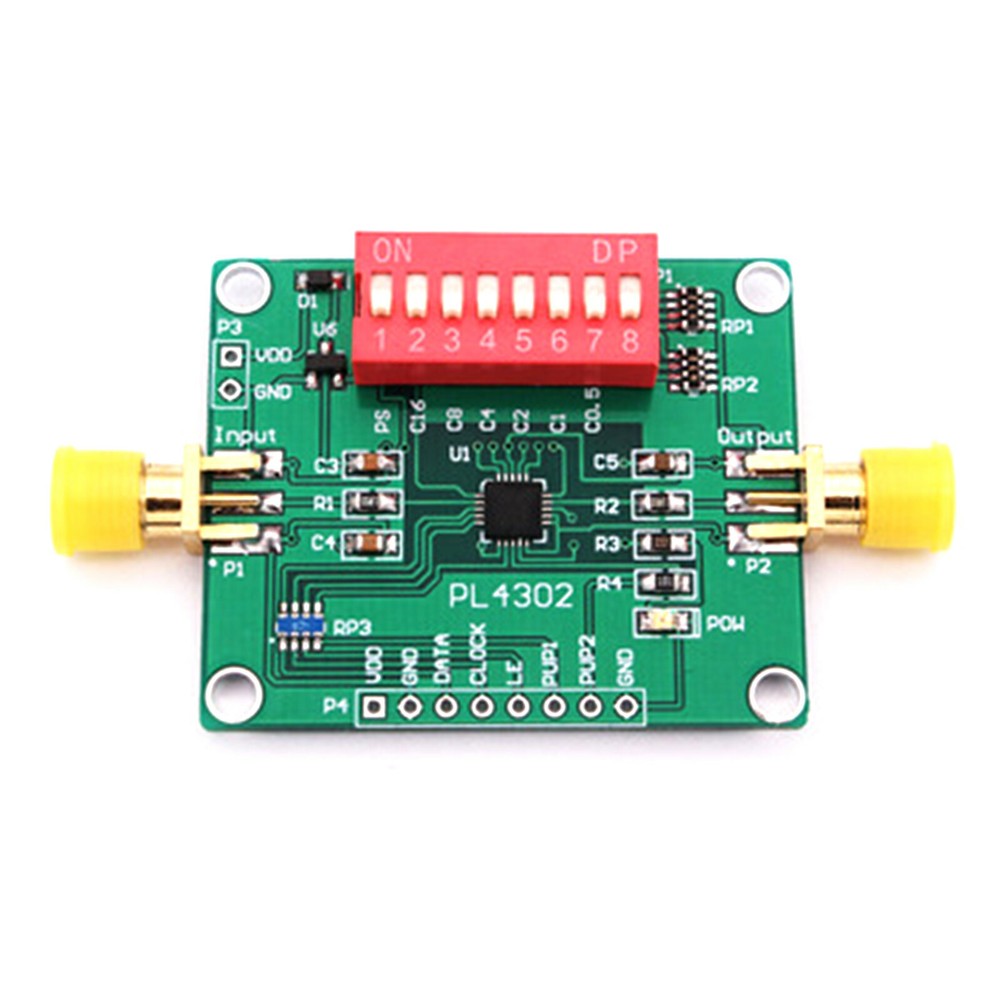 PE4302 digital RF attenuator module serial and parallel control 0.5dB~31.5 dB