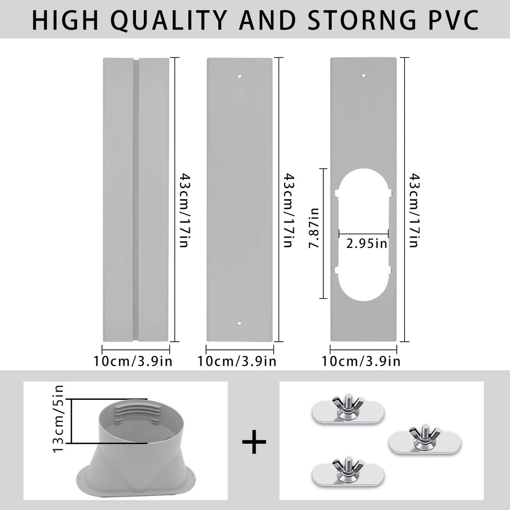 Portable Conditioner Window Vent Kit, Adjustable Window Seal Slide Kit Plate ...