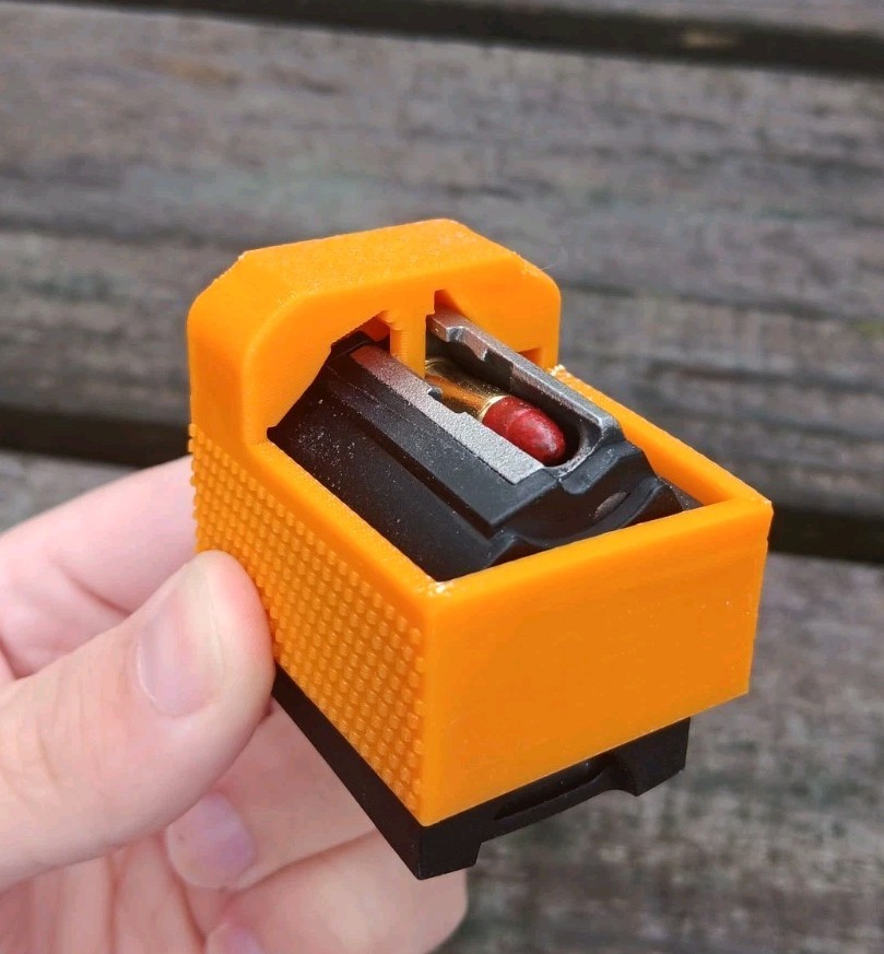 Magazine Loader Ruger 10/22 BX-1 Magazine Speedloader Thumb Saver! - Orange