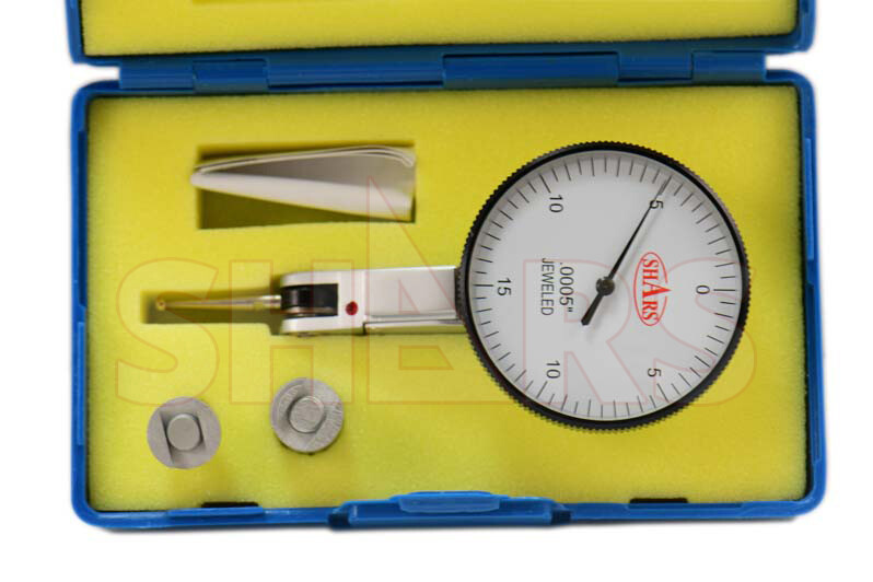 SHARS PRECISION 1.5” White Face Dial Test Indicator Set 0-15-0 .030” .0005” !]