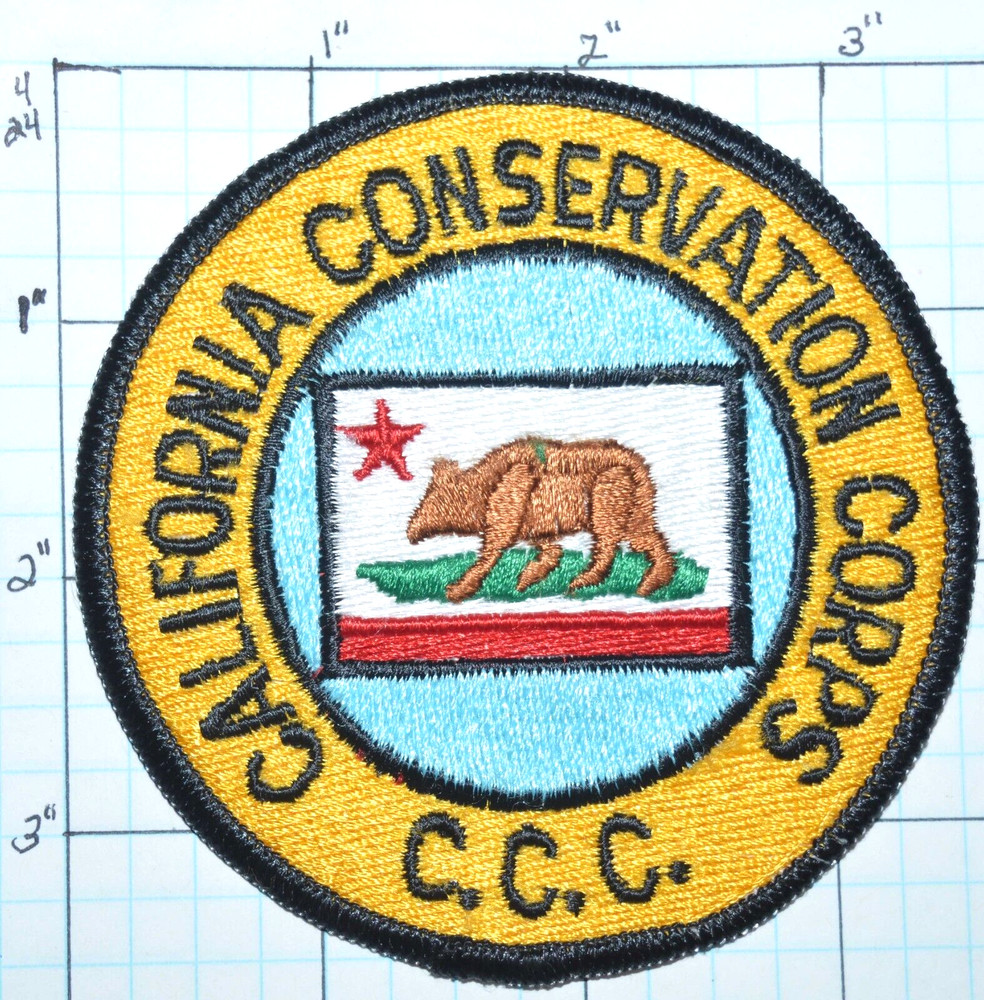 CALIFORNIA CONSERVATION CORPS C.C.C. POLICE DEPT PATCH