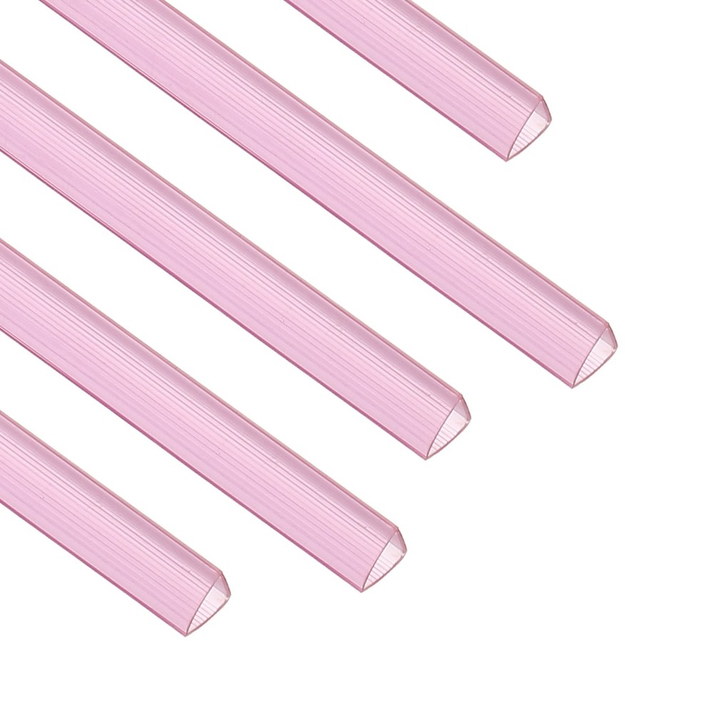30Pcs 10x10mm Binding Bars, 70 Sheets Capacity, Transparent Red