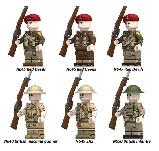WW2 British Armed Forces Minifigures