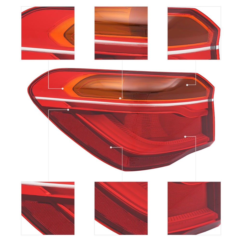 Driver Side Tail Light Compatible with 2016 2017 2018 2019 X1