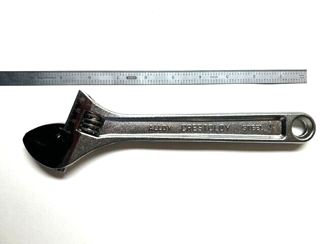 10" ADJUSTABLE WRENCH CHROME PLATED CRESCENT AC210BK