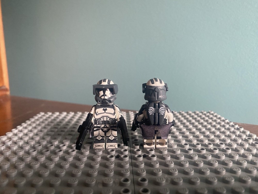 CUSTOM Star Wars Wolf Pack CAPTAIN Clone Trooper Buildable