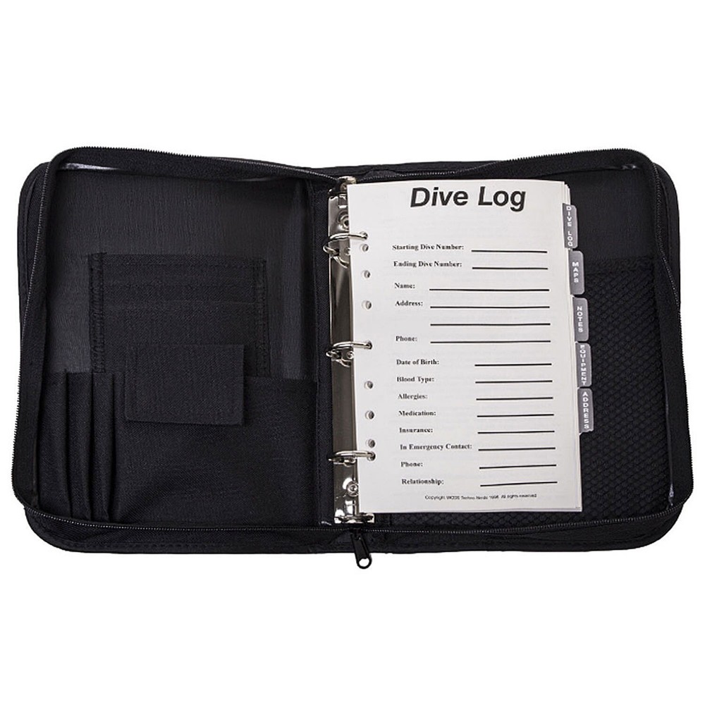 Trident Dive Log Book 3 Ring Binder with Inserts Dive Flag