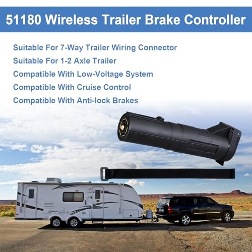 51180 Wireless Mobile Electric Trailer Brake Controller with Bluetooth Enabled