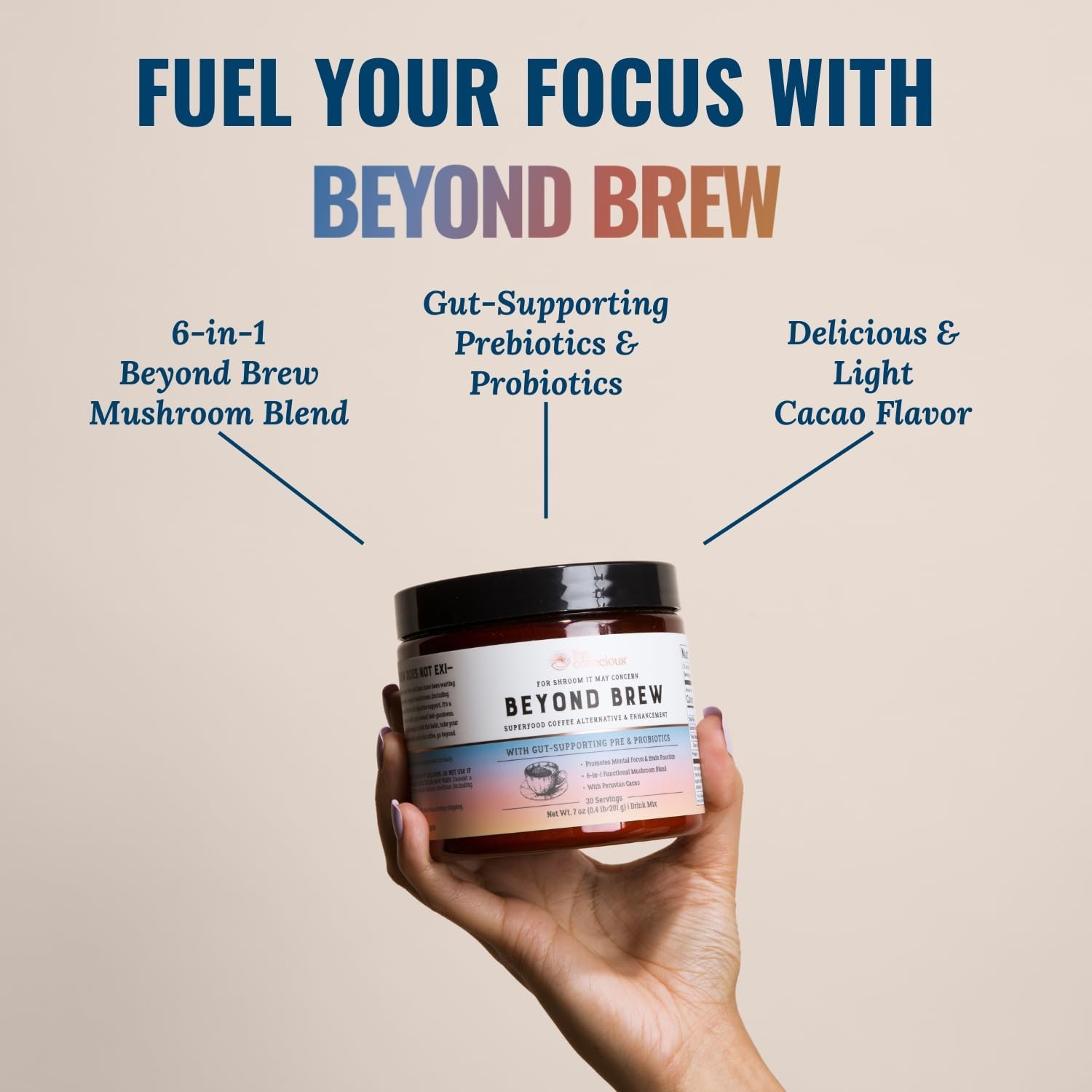 Live Conscious Beyond Brew - Superfood Coffee Live Alternative - 30 Servings
