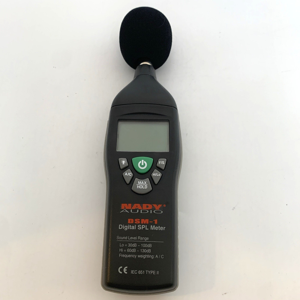 Nady DSM-1 Digital SPL Sound Level Meter dB Meter Tested Working w/Case