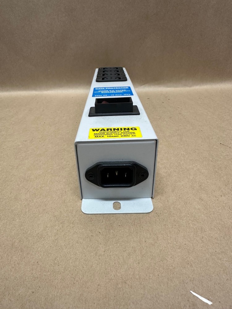 IEC 62250 10A Power Strip, Data Protector, 4 Outlet