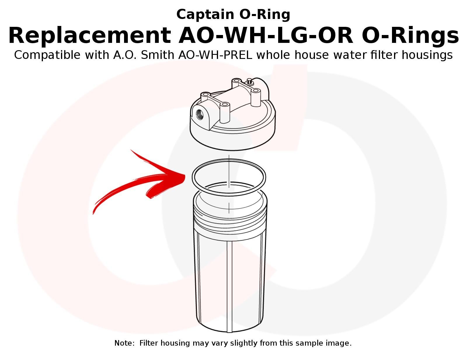 AO-WH-LG-OR O-Rings for AO Smith AO-WH-PREL Whole House Water Filter (3 Pack)