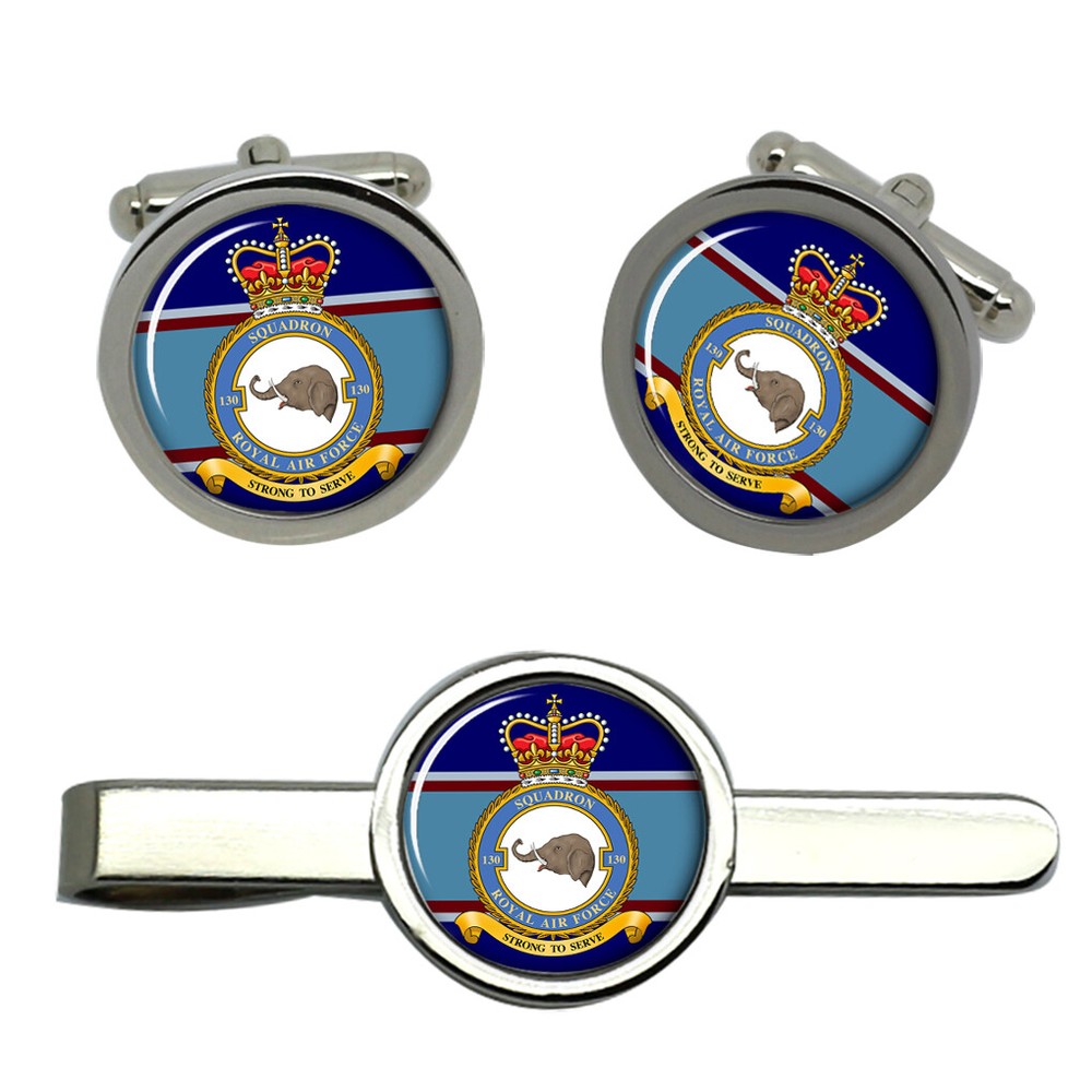 130 Squadron, RAF Cufflinks and Tie Clip Set