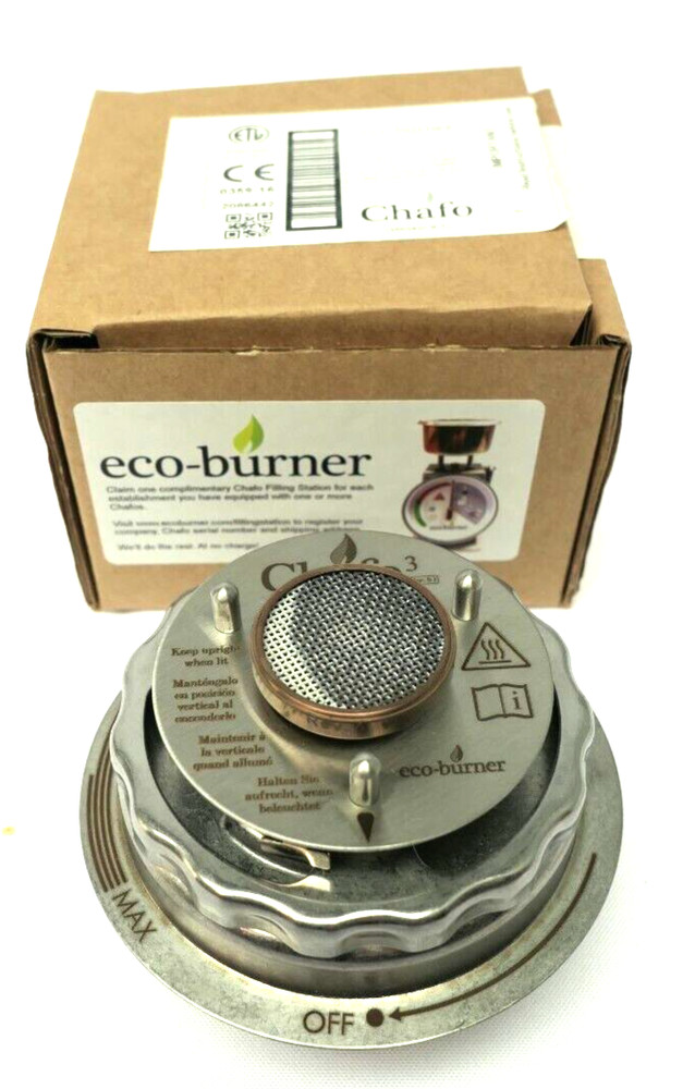 EcoBurner Chafer irside Refillable Burner Windproof, Safer, Cleaner