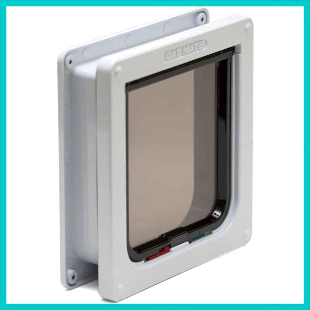 Secure 4-Way Locking Cat Door with Trimmable Liner for Easy Installation