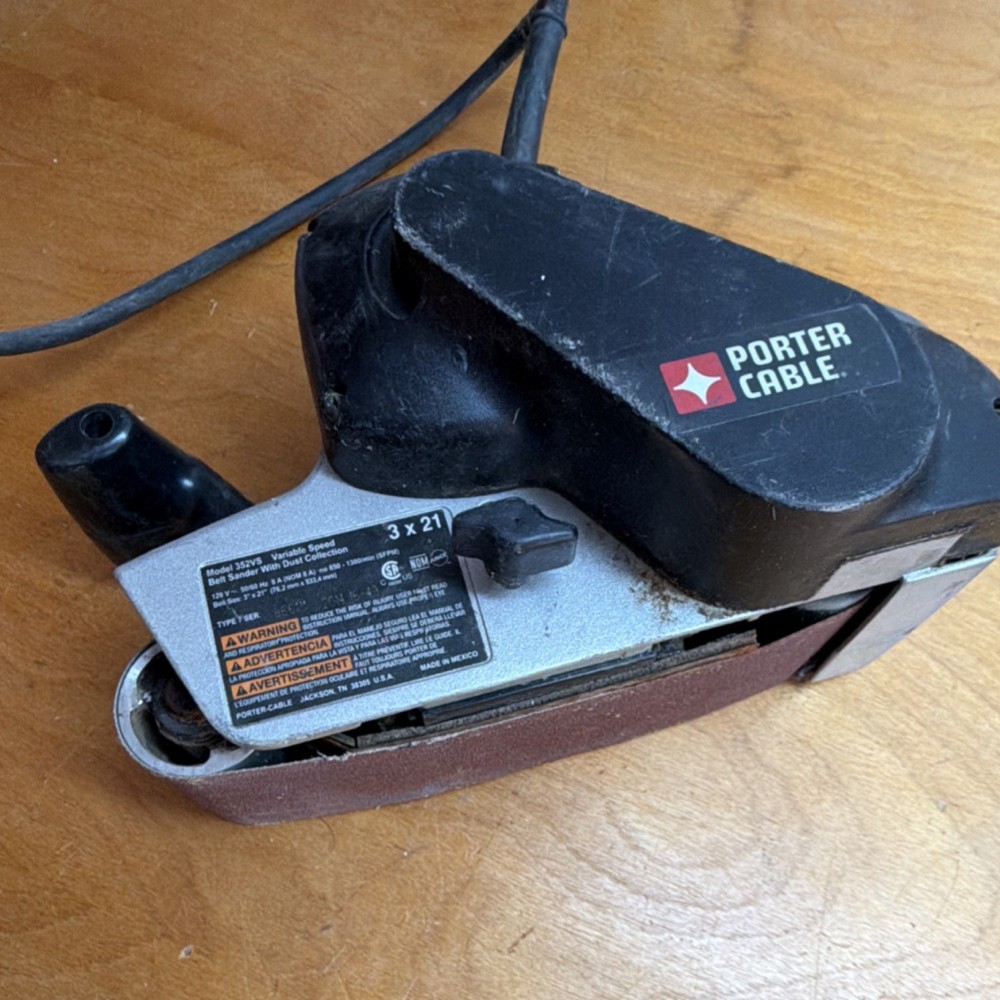 PORTER-CABLE 352VS Belt Sander 3x21 Variable Speed Corded Dust Collection