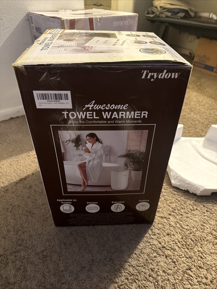 trydow awesome towel warmer for two oversized bath towles, bathrobes, blankets