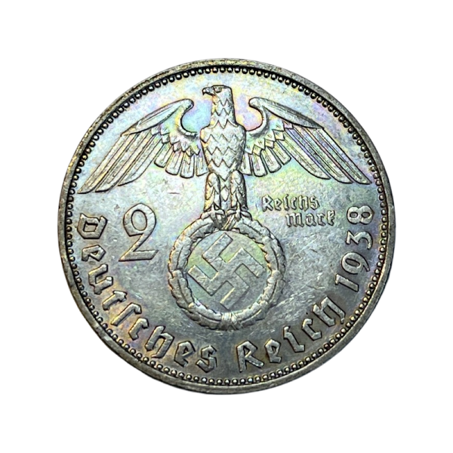 German 2 Mark Coin J 1938