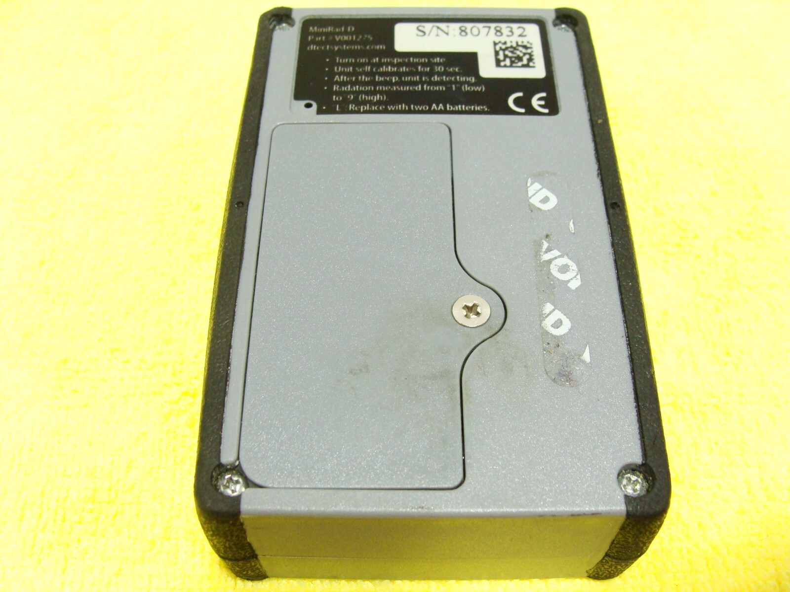 D-tect MiniRad-D Mini Rad-D Portable Rugged Personal Radiation Detector MRC 951