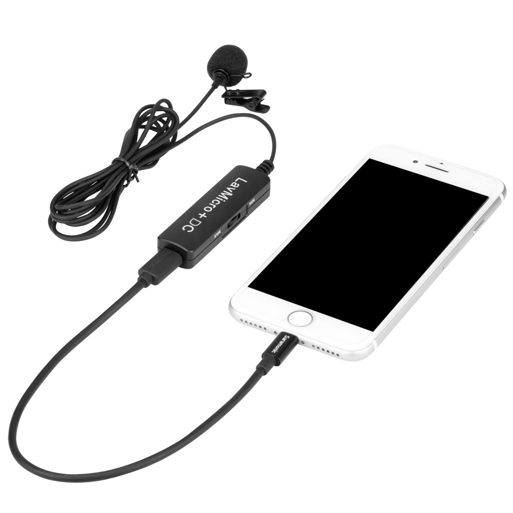 SARAMONIC LAVMICRO+ DC DIGITAL LAVALIER MICROPHONE W/ LEVEL CONTROL *FITS ALL*