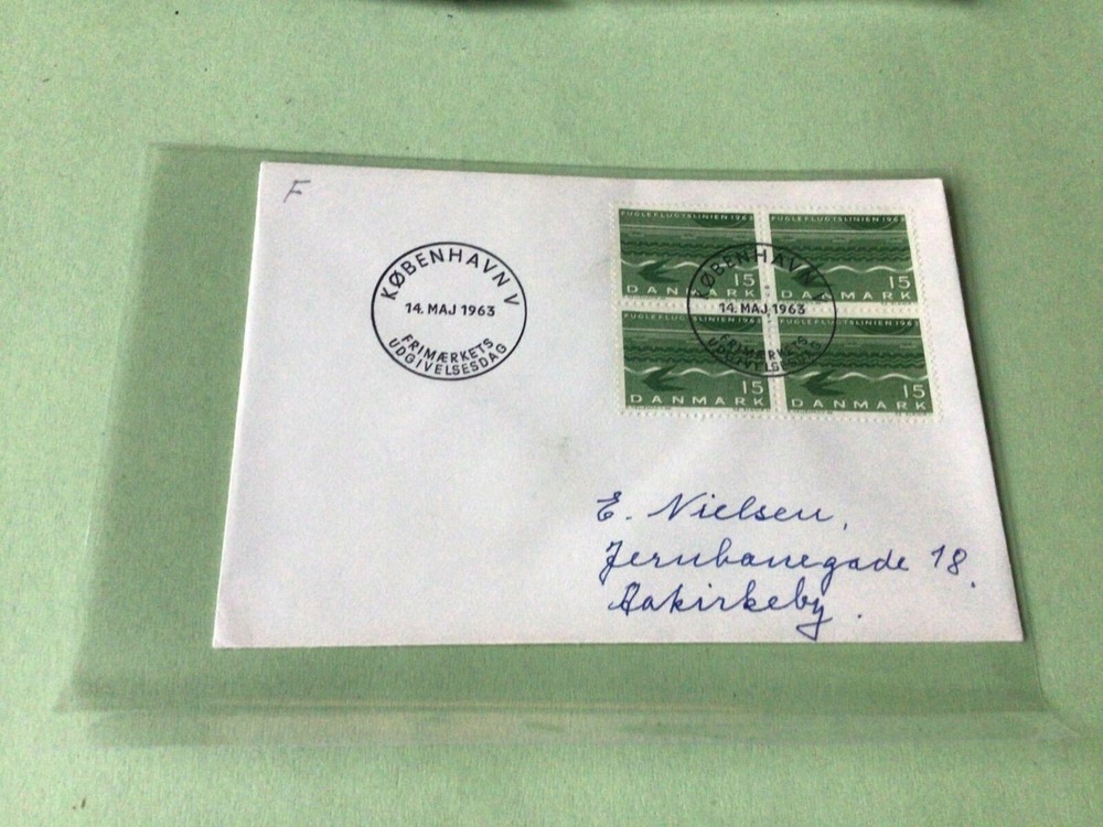 Denmark 1963 stamps block   stamps cover  Ref 51295