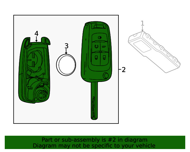 Genuine GM Ignition Key 13504265