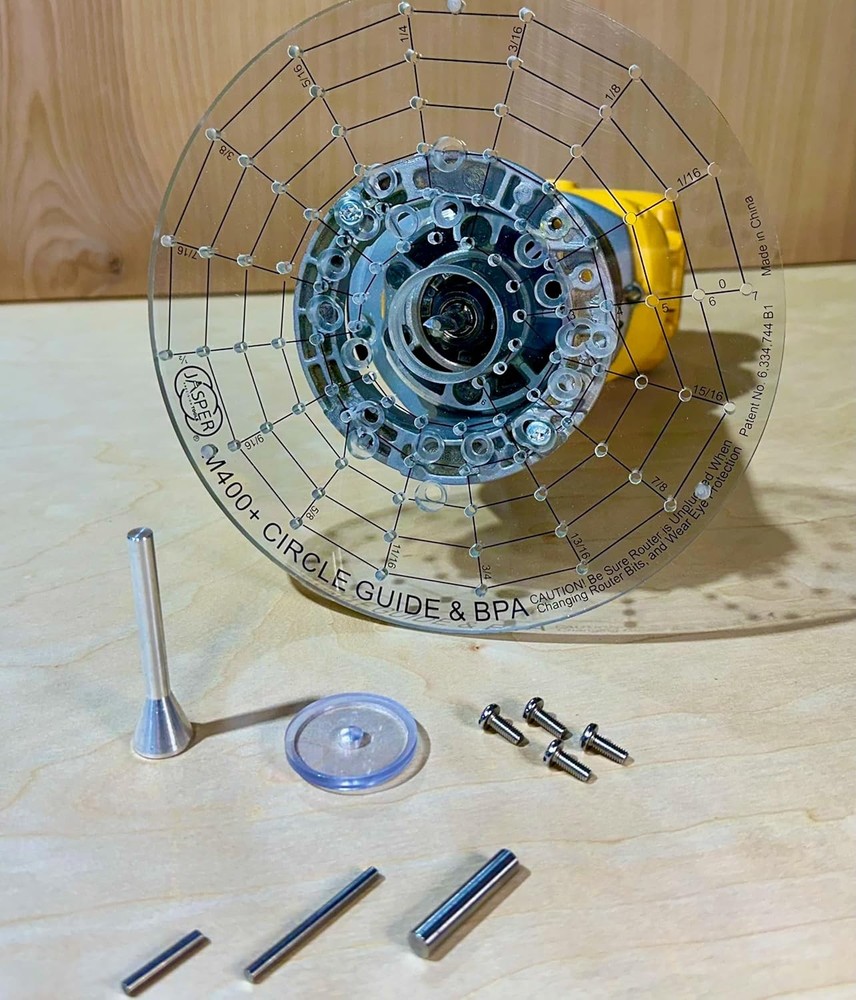 Jasper 400+ XL Universal Base Plate & Precision Circle Cutting Guide for Cord...