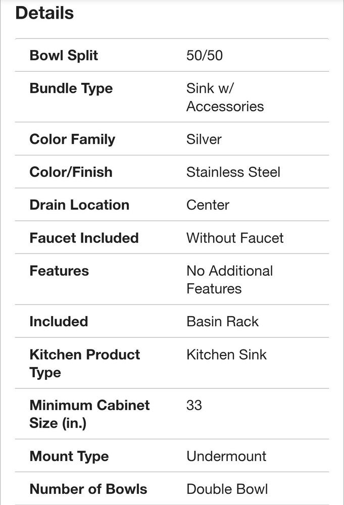 Strive 32 in. Undermount Duble- Bowl Kitchen Sink