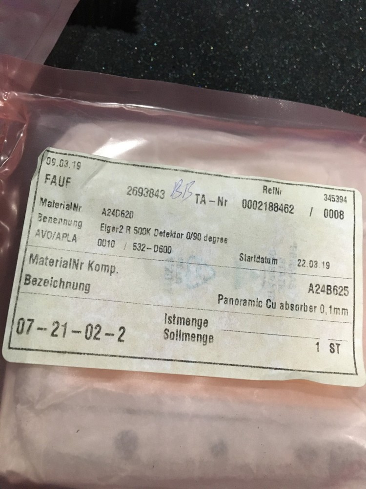 Dectris Detector System EIGER2 R 500K Detector Kit -- BRUKER AXIS AS IS