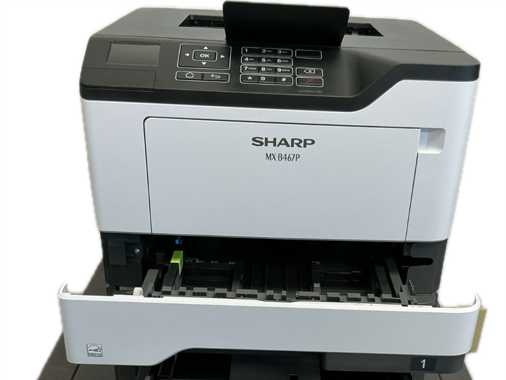 Sharp MX-B467P Laser Printer 36SA320 Network USB  w/Toner Low pages