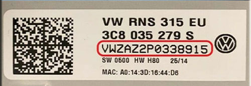 VW Stereo Radio Unlock Code Service – RNS510 RCD210