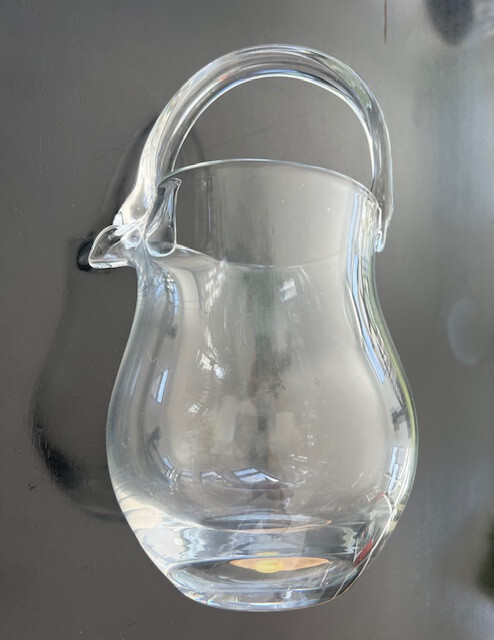 Vtg.  Blown  glass Pitcher made in Poland