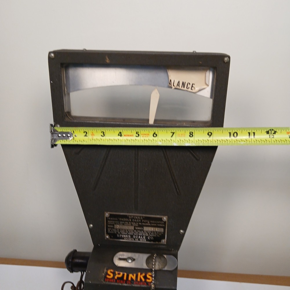 Vintage SPINKS "Paddle Dash Pot" Indicator Scale Model D NOT TESTED