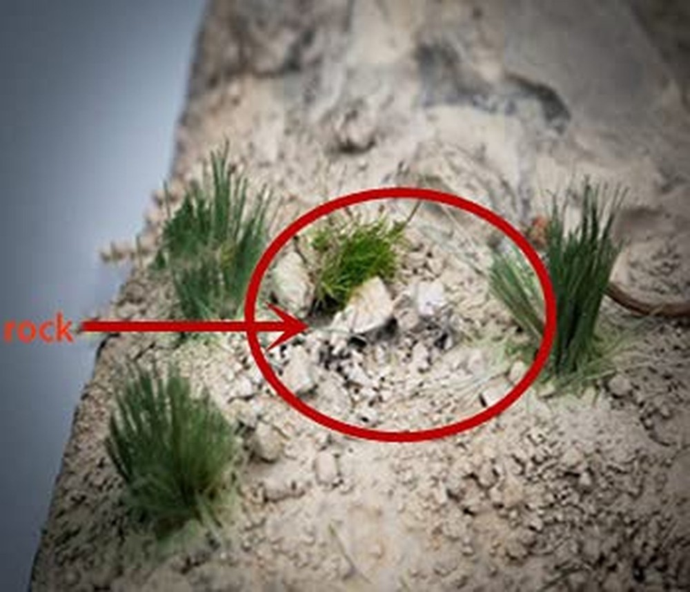 Miniature Rock Pebble Basing Kit Tabletop Layout Terrain Scenery Landscape Mo...