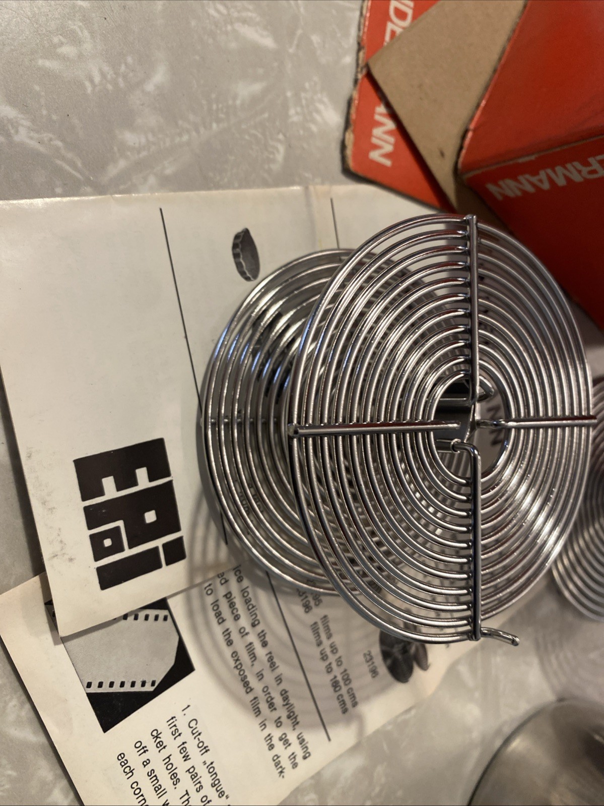 Vtg Kindermann Stainless Steel Film Developing Tank Germany # 23167 Missing Cap