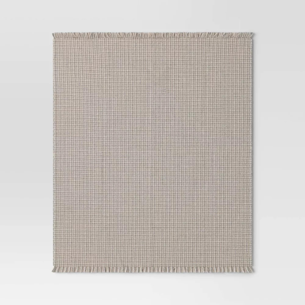 Woven Throw Blanket Cream/Neutral - Threshold