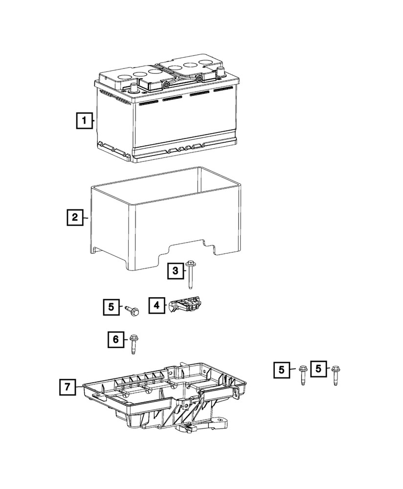 Genuine Mopar Battery Retainer 68053200AD