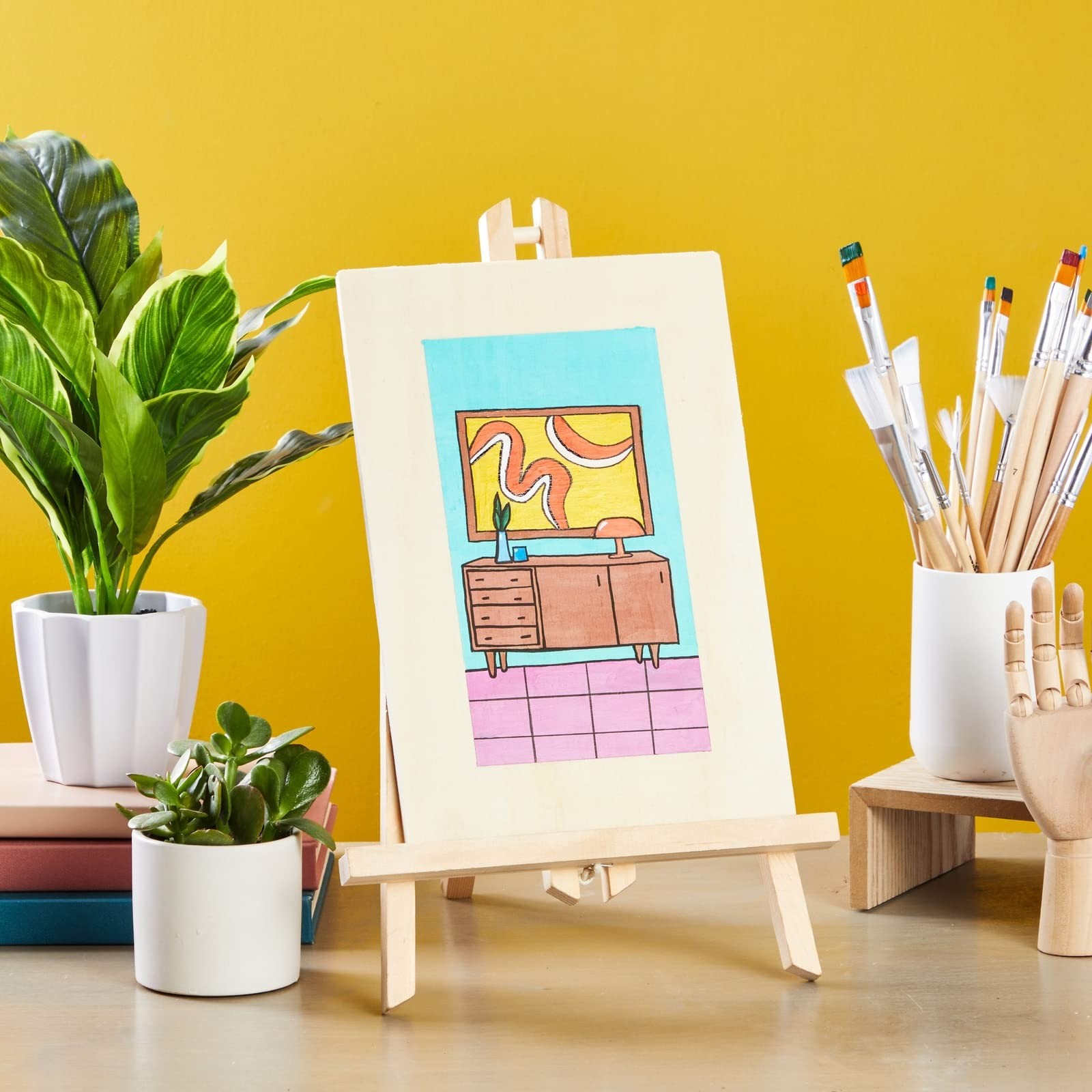 Wood Boards 6 Pack 10.6x7x1/4 Inch Unfinished Poplar Plywood Craft DIY Panel