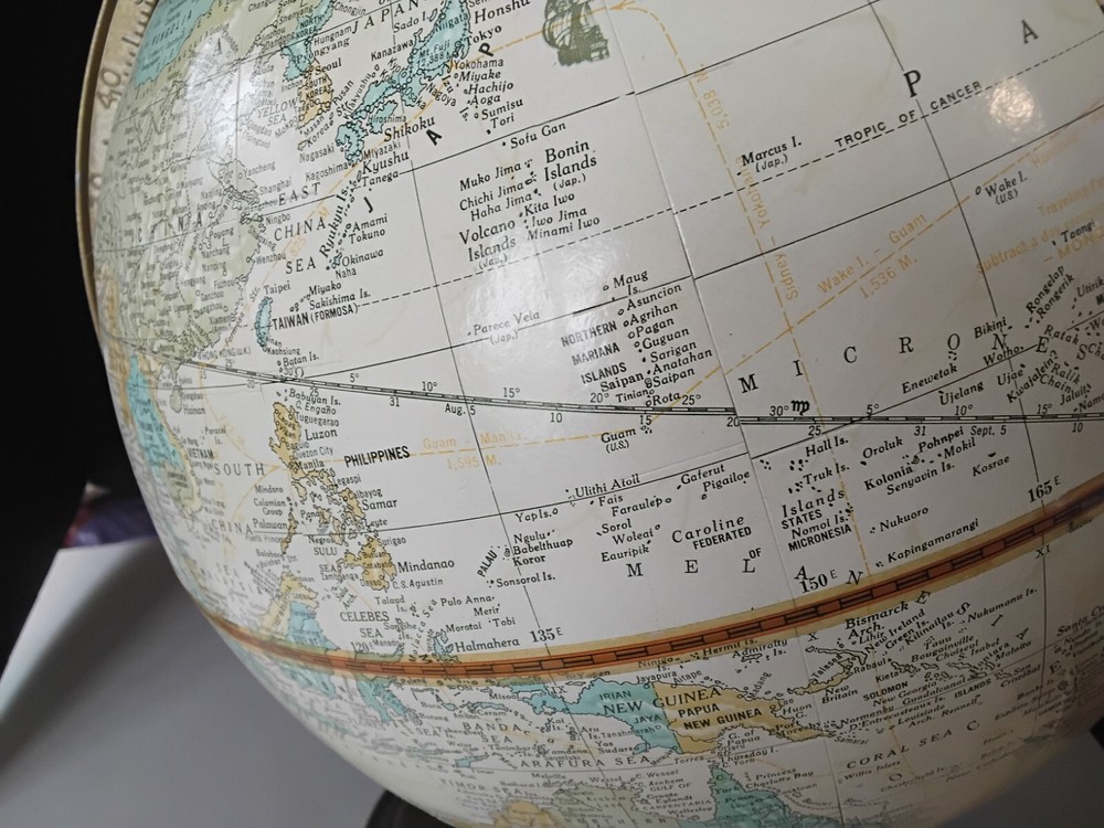 Crams Imperial World Globe. Learning Geography Excellent Condition