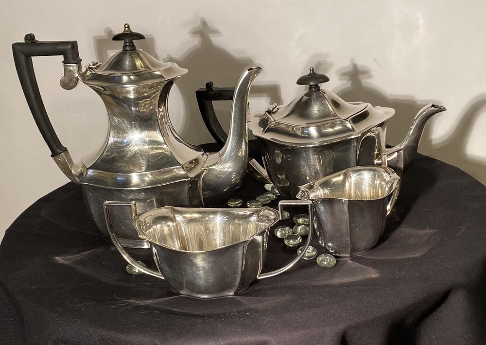 Cheltenham Sheffield Tea Set RARE Silver Plate 02007 serious sale!