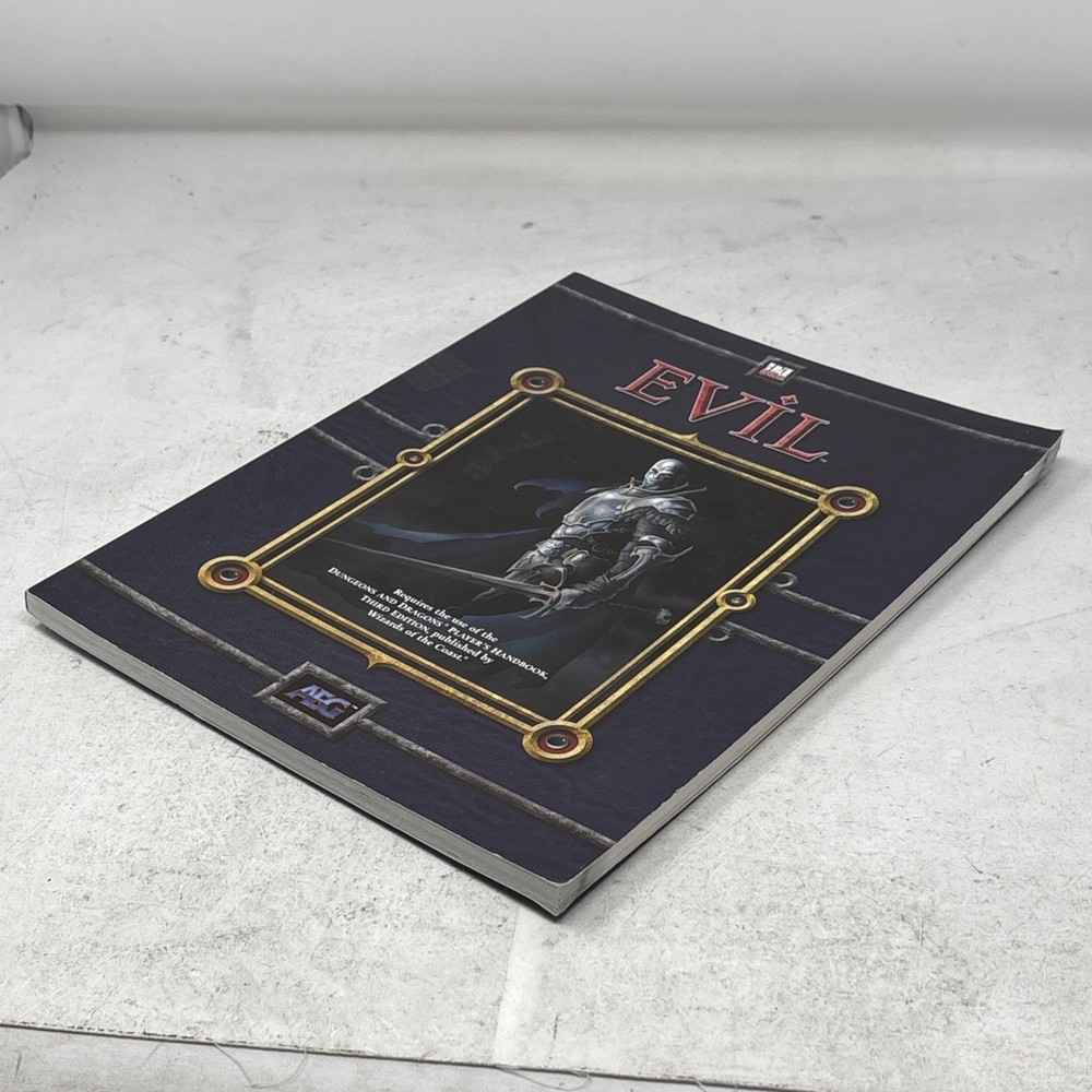 Dungeons & Dragons Evil Sourcebook AEG 8501 D&D D20 Softcover Supplement Guide