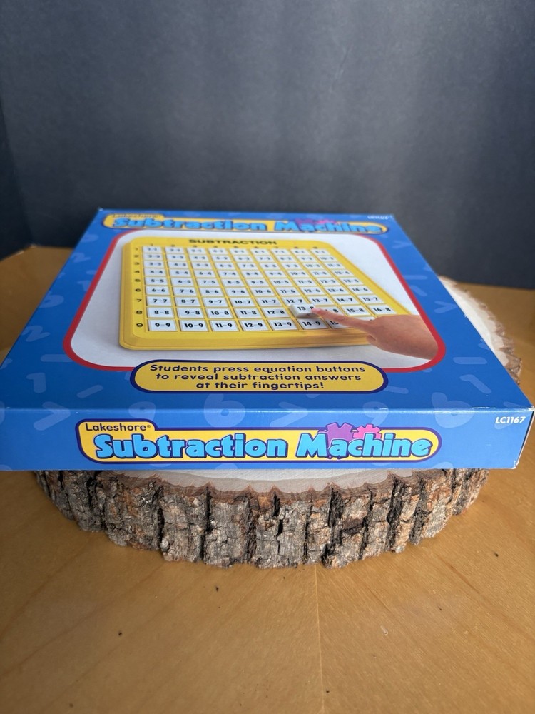 Lakeshore Subtraction Machine Math Educational Tool Push Button Teaching/Learn