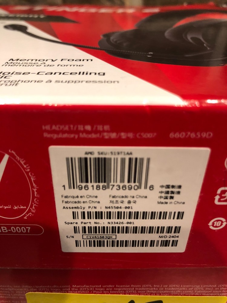 HyperX Cloud Stinger 2 – Lightweight Gaming Headset with Mic, DTS Audio, Black