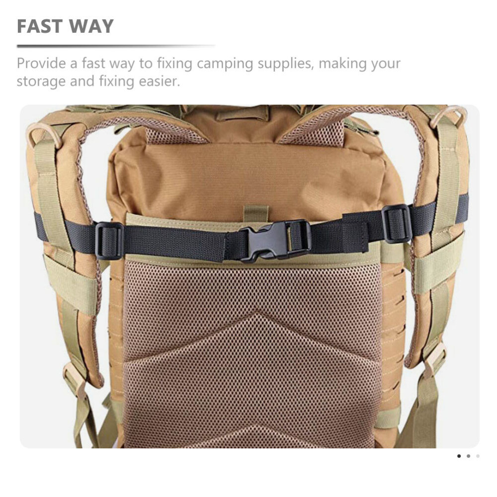 2PCS Camping Chest Belts Backpack Straps Quick Release Backpack Straps Outdoor