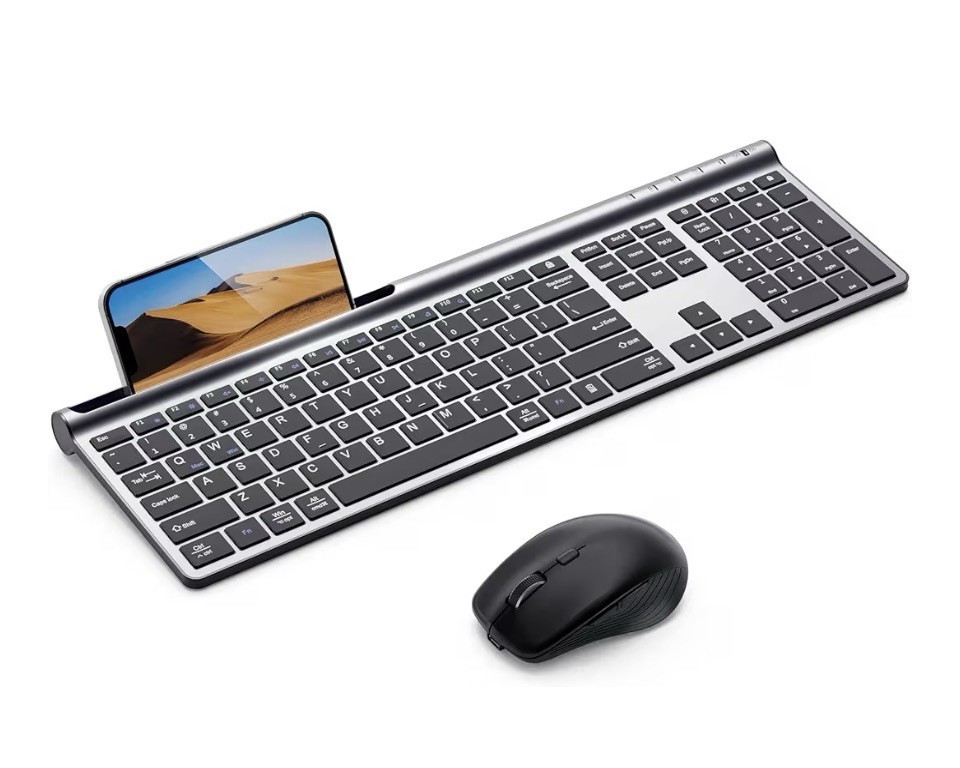 Samsers Wireless Keyboard Mouse Combo Bluetooth 5.0 Rechargeable Silent