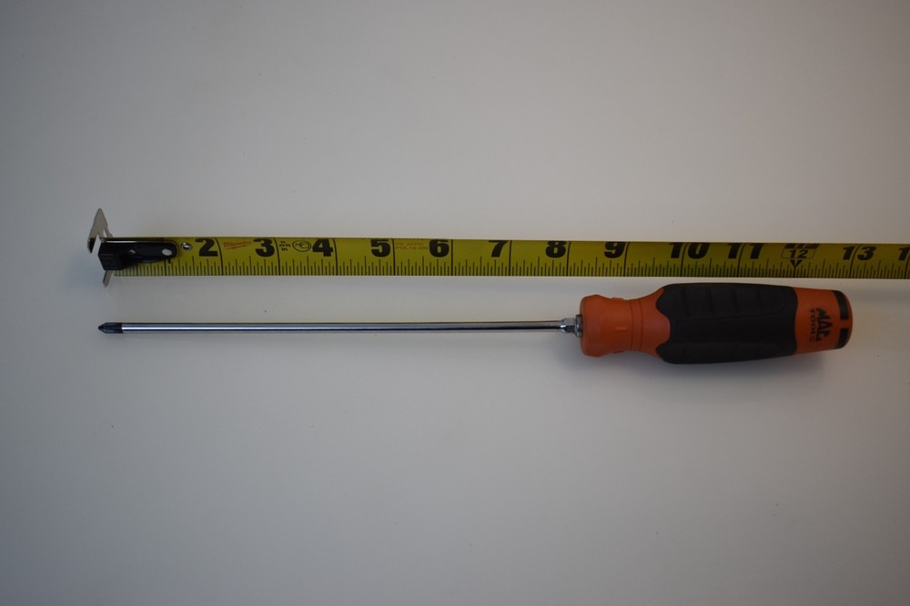 Mac Tools PB2082CR #2 Phillips Screwdriver 12" Length Mac-Grip Orange
