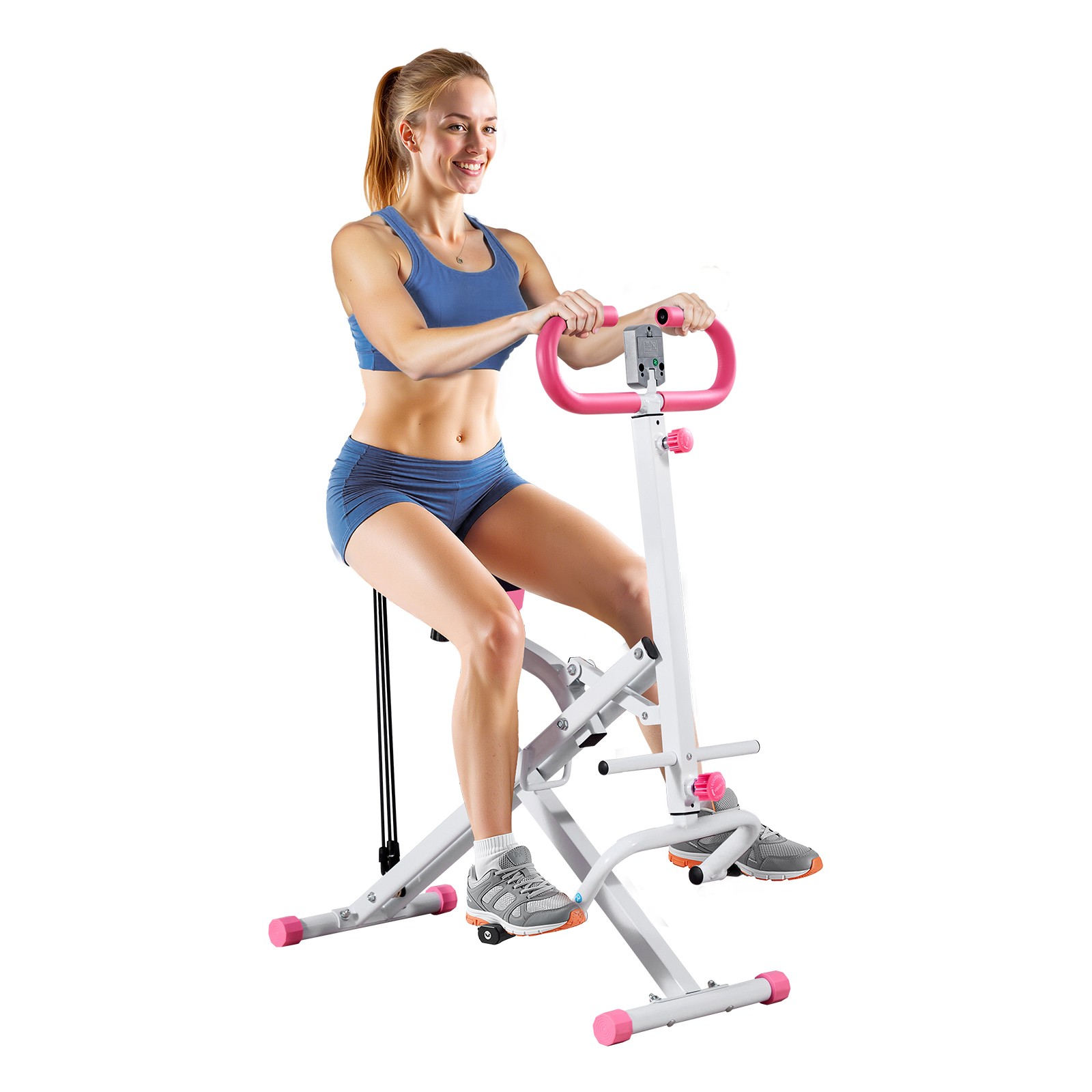 Uimoso Foldable Squat Machine with 3 Resistance Bands Glutes and Leg Workouts