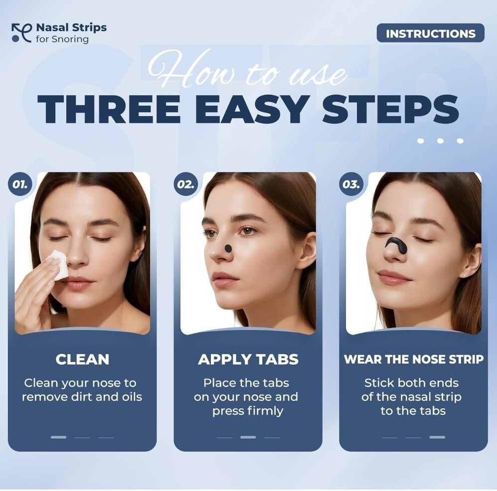 Nasal Strips for Snoring, Extra Strength Snoring Solution Nose Strip. 30 Count