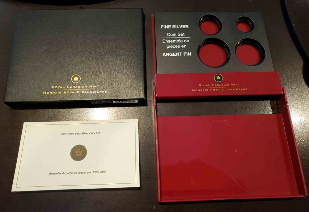 2005 Canada 4 Coin Silver Lynx Set MINT BOX & COA ONLY No Coins